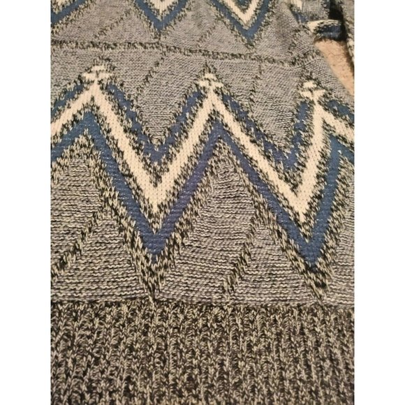 VINTAGE Gitano Sweater Mens Size Large Pullover Crew Neck Crazy Long Sleeve Knit - Picture 7 of 11